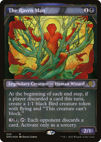{R} The Raven Man (Showcase Textured) [Dominaria United][DMU 330]