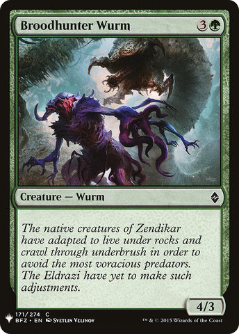{C} Broodhunter Wurm [Mystery Booster][LS BFZ 171]