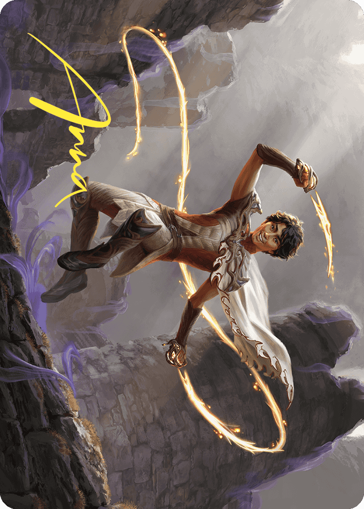 {A} Kellan, the Fae-Blooded Art Card (Gold-Stamped Signature) [Wilds of Eldraine Art Series][GS AWOE 039]