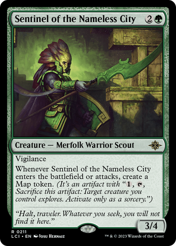 {@R} Sentinel of the Nameless City [The Lost Caverns of Ixalan][LCI 211]