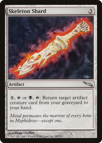 {C} Skeleton Shard [Mirrodin][MRD 242]