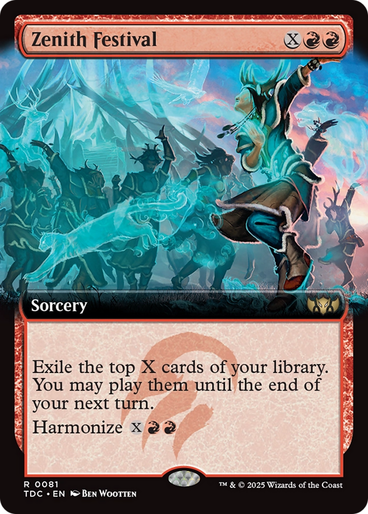 {R} Zenith Festival (Extended Art) [Tarkir: Dragonstorm Commander][TDC 081]