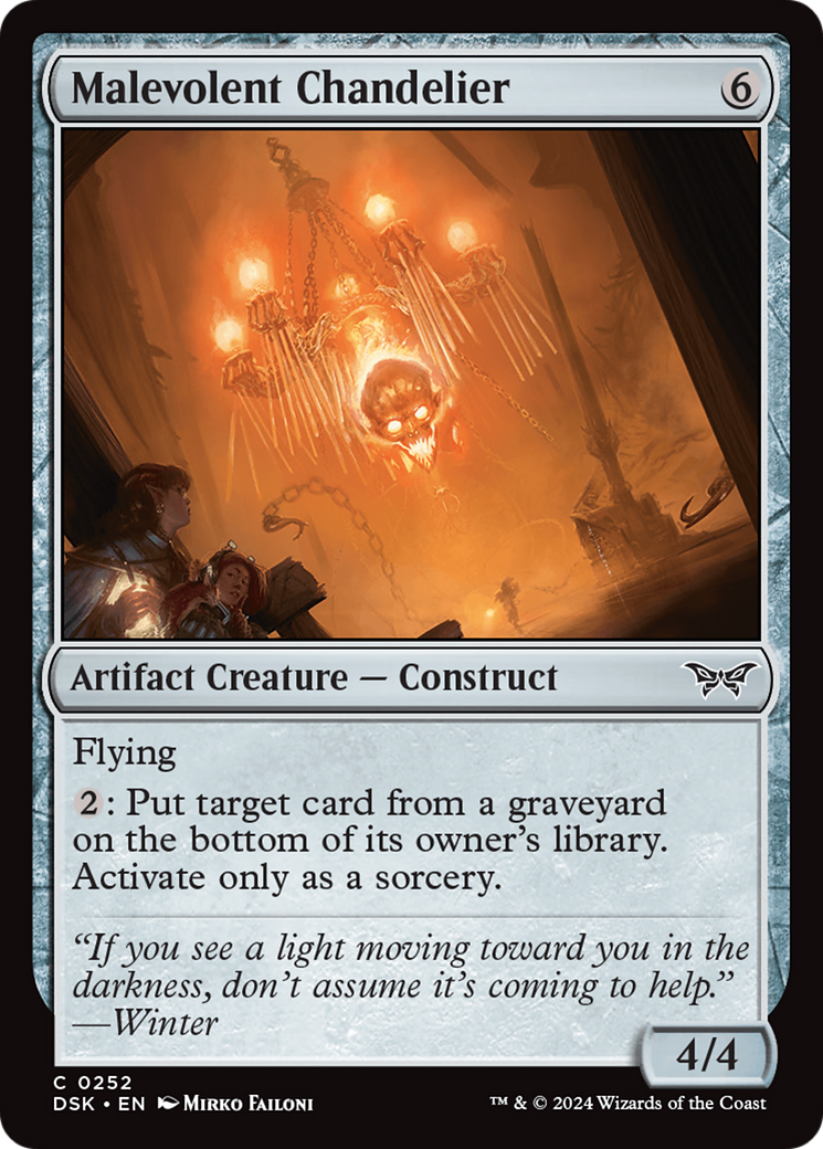 {@C} Malevolent Chandelier [Duskmourn: House of Horror][DSK 252]