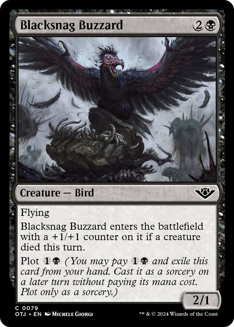 {@C} Blacksnag Buzzard [Outlaws of Thunder Junction][OTJ 079]