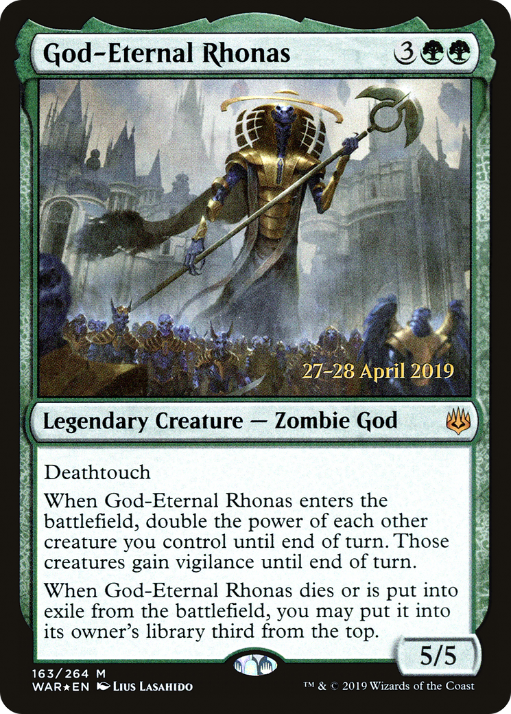 {R} God-Eternal Rhonas [War of the Spark Prerelease Promos][PR WAR 163] - Misty Mountain Games
