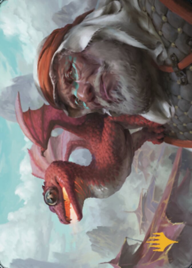 {A} Dragon Whelp Art Card (Gold-Stamped Signature) [Dominaria United Art Series][GS ADMU 029]