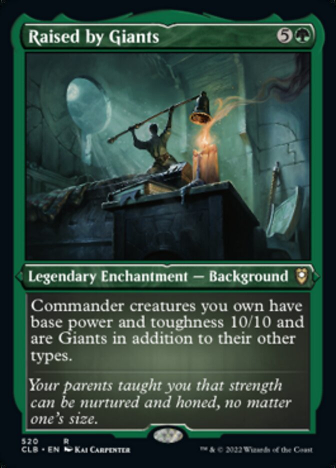 {R} Raised by Giants (Foil Etched) [Commander Legends: Battle for Baldur's Gate][CLB 520]