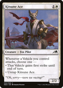 {C} Kitsune Ace [Kamigawa: Neon Dynasty][NEO 022]