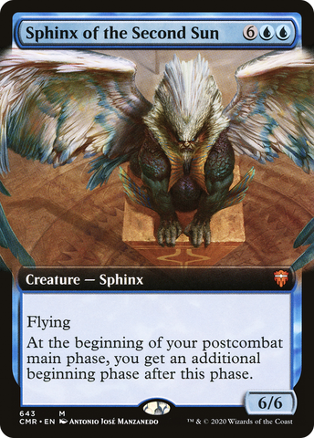 {R} Sphinx of the Second Sun (Extended Art) [Commander Legends][CMR 643]