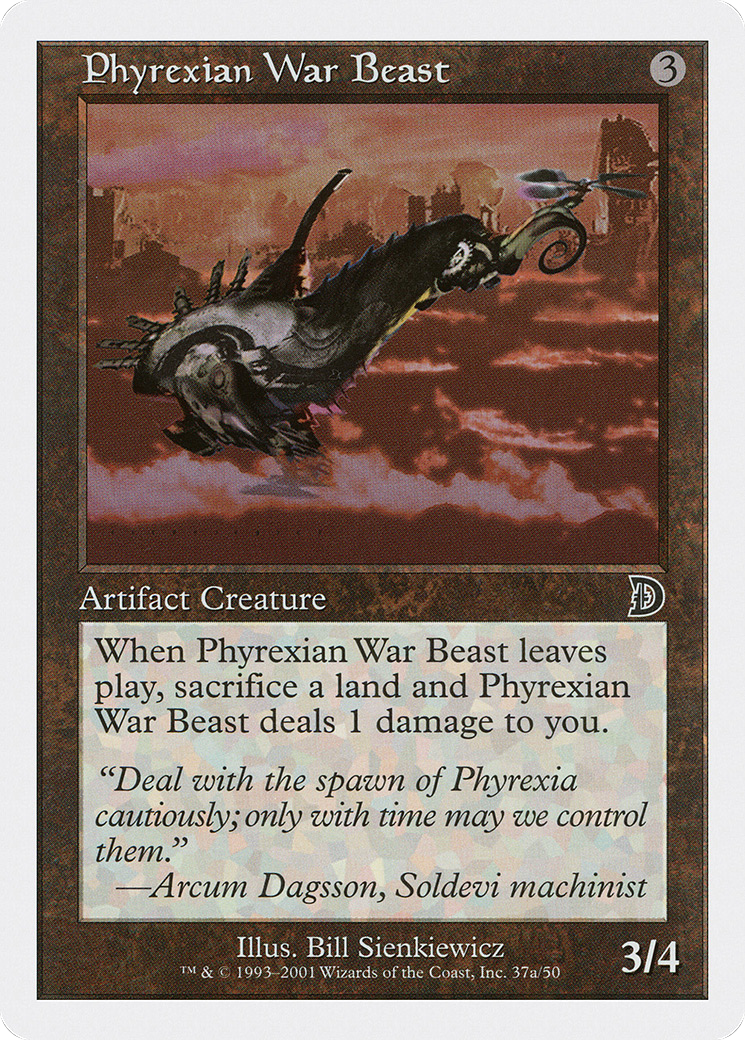 {C} Phyrexian War Beast (Signature on Left) [Deckmasters][DKM 37A]