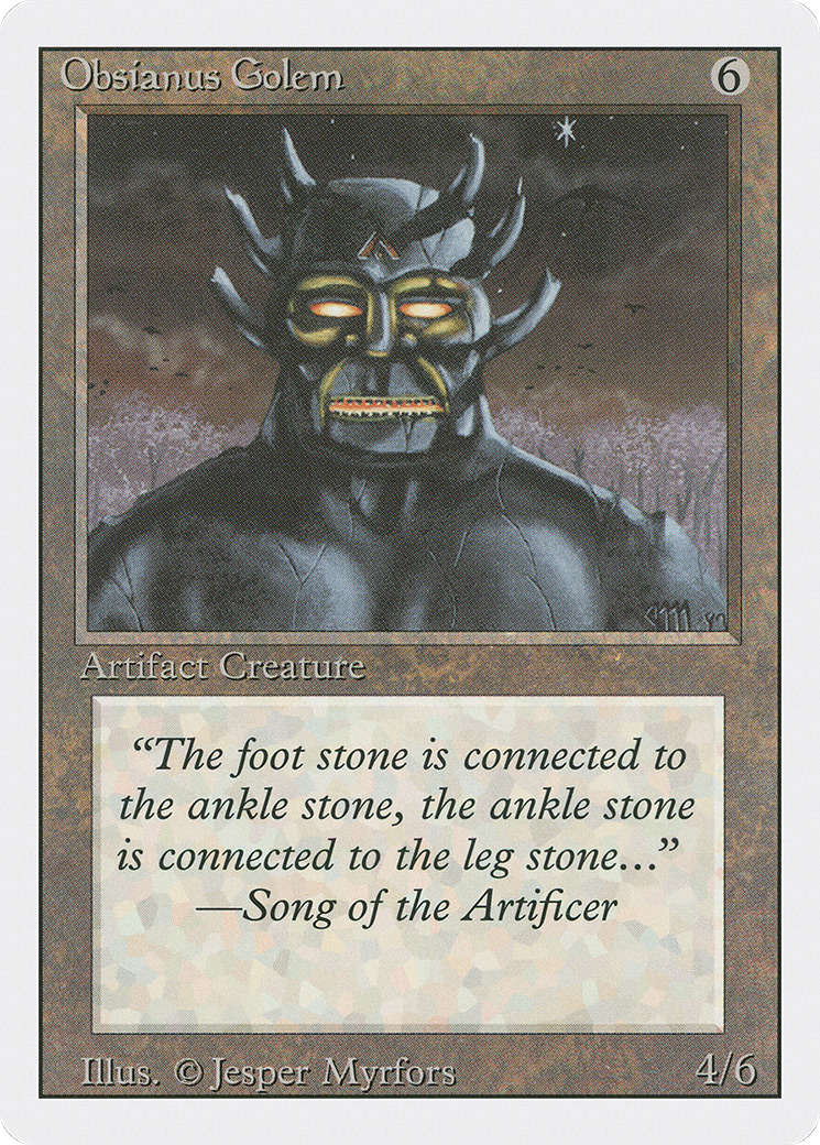 {C} Obsianus Golem [Revised Edition][3ED 268]