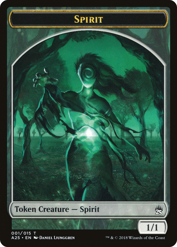 {T} Spirit Token (001/015) [Masters 25 Tokens][TA25 001]