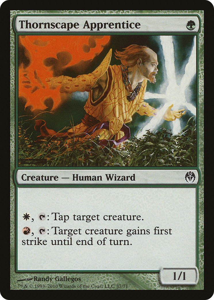 {C} Thornscape Apprentice [Duel Decks: Phyrexia vs. the Coalition][DDE 037]