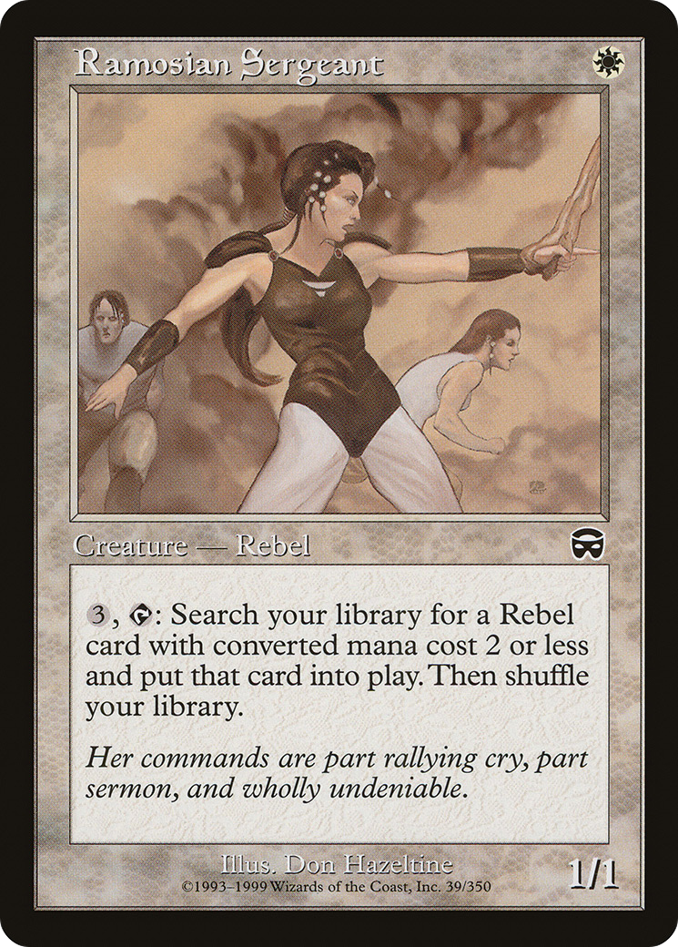 {C} Ramosian Sergeant [Mercadian Masques][MMQ 039]