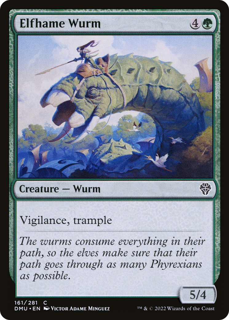{C} Elfhame Wurm [Dominaria United][DMU 161]