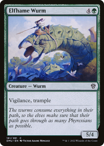 {C} Elfhame Wurm [Dominaria United][DMU 161]