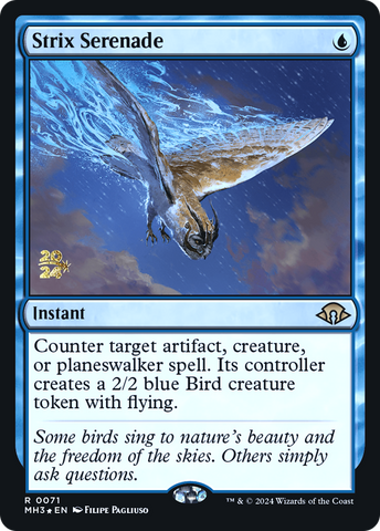 {R} Strix Serenade [Modern Horizons 3 Prerelese Promos][PR PMH3 071]