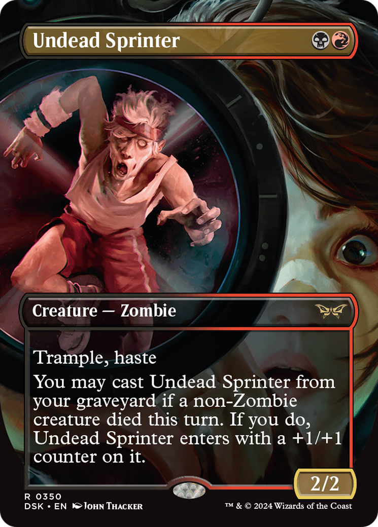 {@R} Undead Sprinter (Borderless) [Duskmourn: House of Horror][DSK 350]