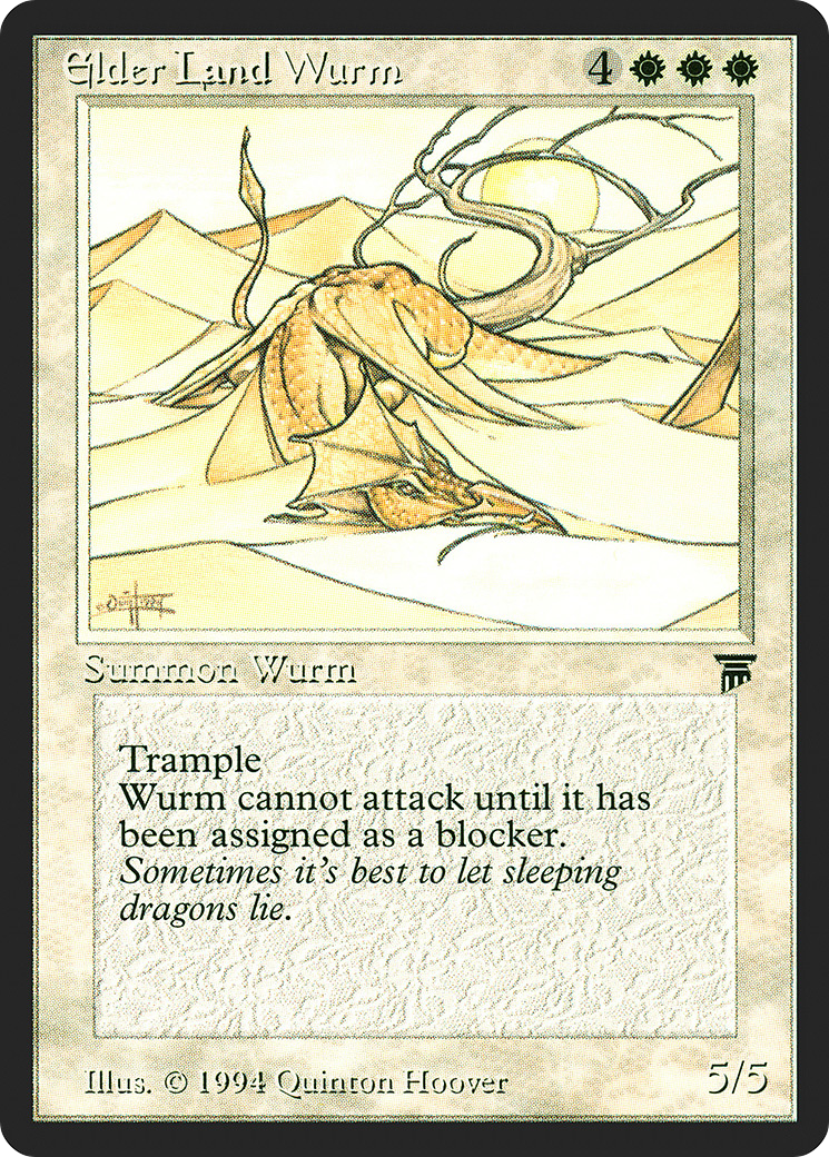 {R} Elder Land Wurm [Legends][LEG 011]