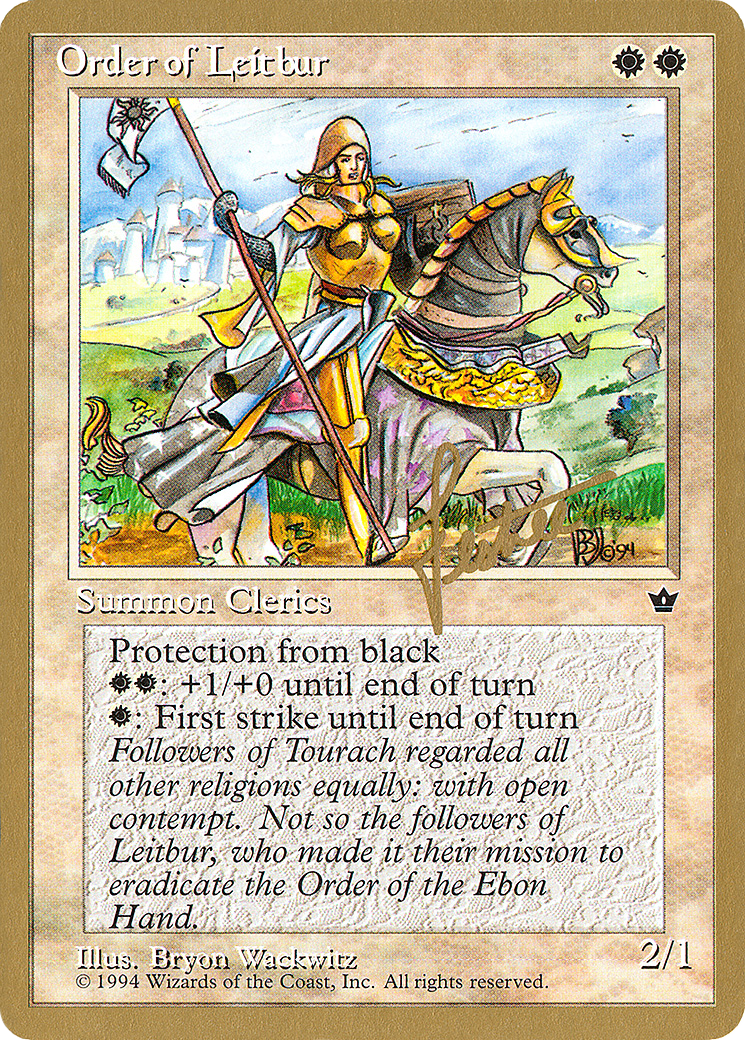 {C} Order of Leitbur (Female) (Bertrand Lestree) [Pro Tour Collector Set][GB PTC BL16A]