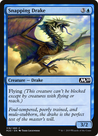 {C} Snapping Drake [Core Set 2020][M20 318]