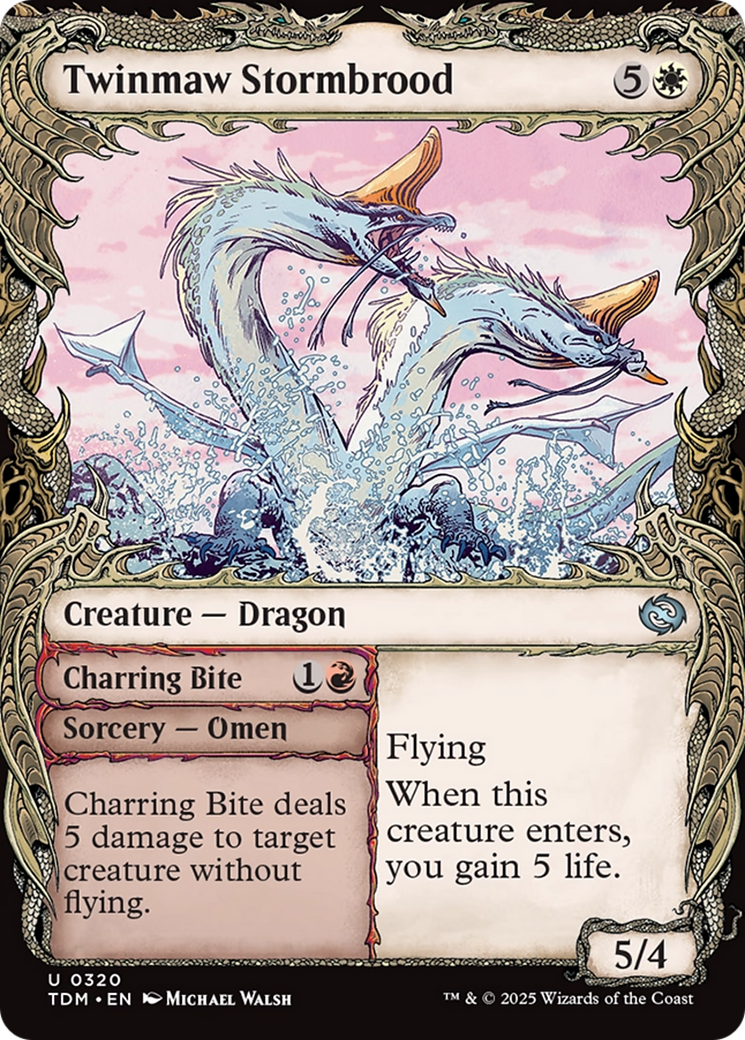 {@C} Twinmaw Stormbrood (Showcase) [Tarkir: Dragonstorm][TDM 320]