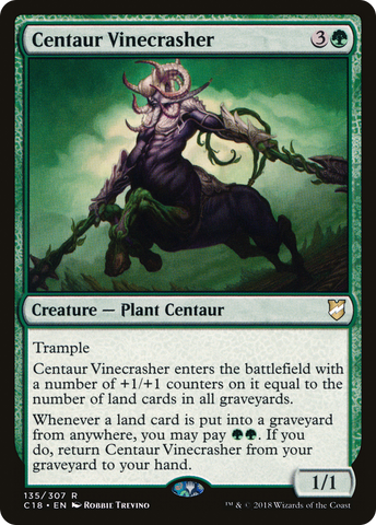 {R} Centaur Vinecrasher [Commander 2018][C18 135]