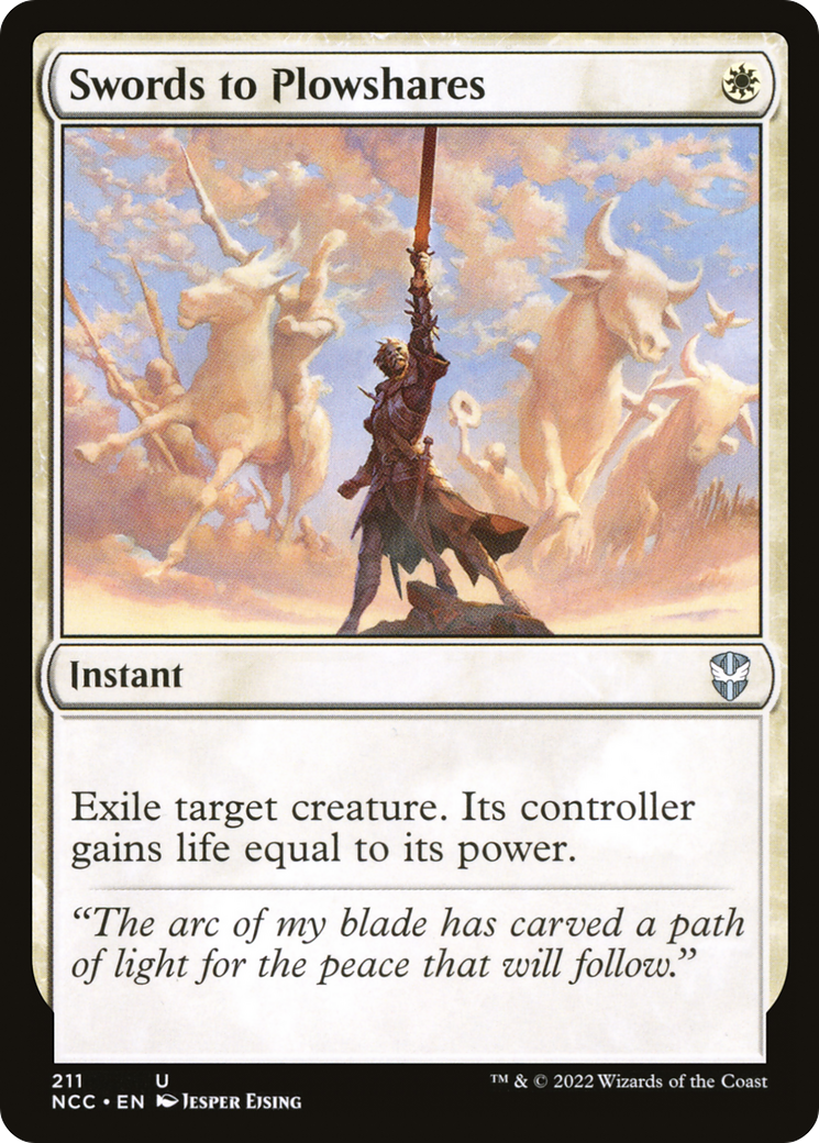 {C} Swords to Plowshares [Streets of New Capenna Commander][NCC 211]