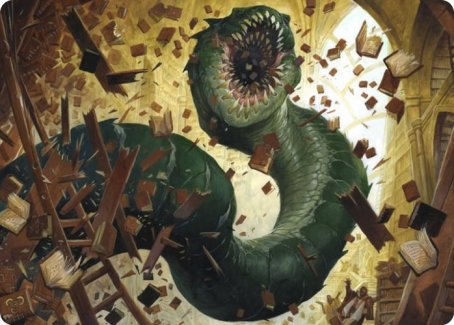 {A} Bookwurm Art Card [Strixhaven: School of Mages Art Series][ASTX 014]