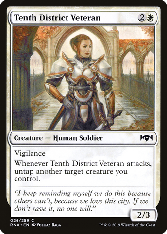 {C} Tenth District Veteran [Ravnica Allegiance][RNA 026]