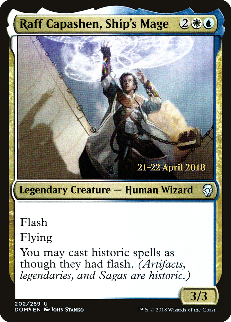 {C} Raff Capashen, Ship's Mage [Dominaria Prerelease Promos][PR DOM 202]