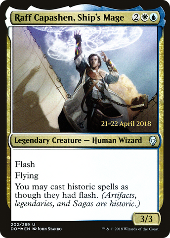 {C} Raff Capashen, Ship's Mage [Dominaria Prerelease Promos][PR DOM 202]