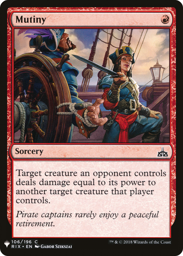 {C} Mutiny [Mystery Booster][LS RIX 106]