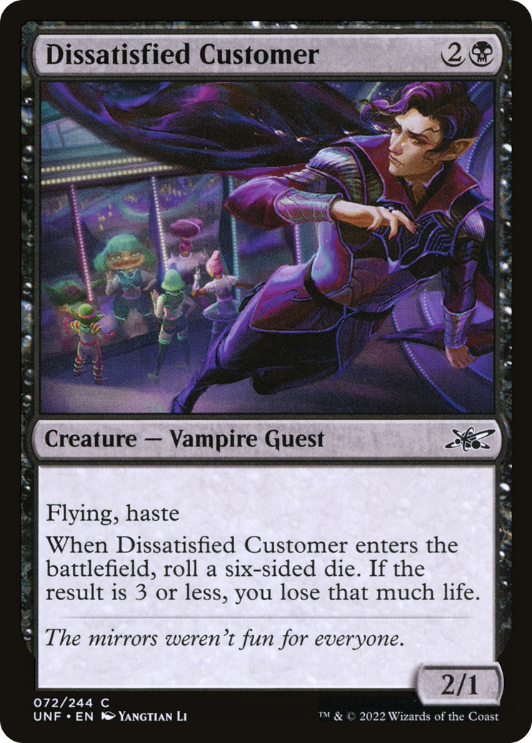 {C} Dissatisfied Customer [Unfinity][UNF 072]