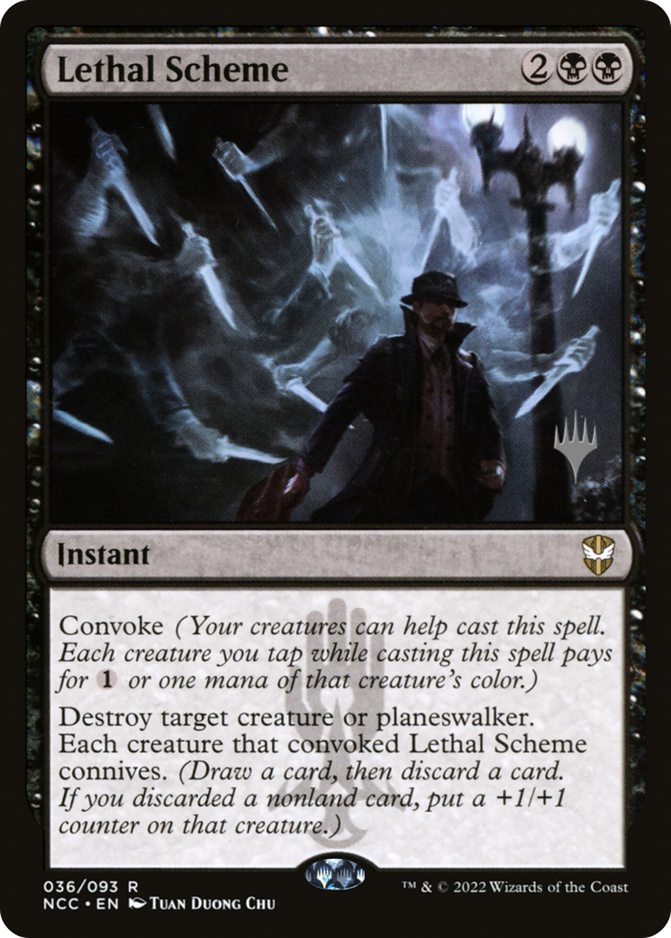 {R} Lethal Scheme (Promo Pack) [Streets of New Capenna Commander Promos][PP NCC 036]