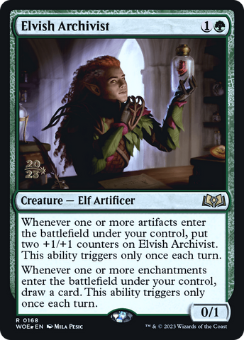 {@R} Elvish Archivist [Wilds of Eldraine Prerelease Promos][PR WOE 168]