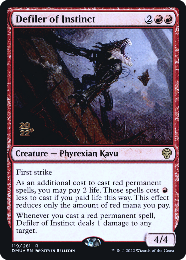 {R} Defiler of Instinct [Dominaria United Prerelease Promos][PR DMU 119]