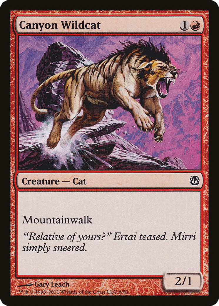 {C} Canyon Wildcat [Duel Decks: Ajani vs. Nicol Bolas][DDH 006]