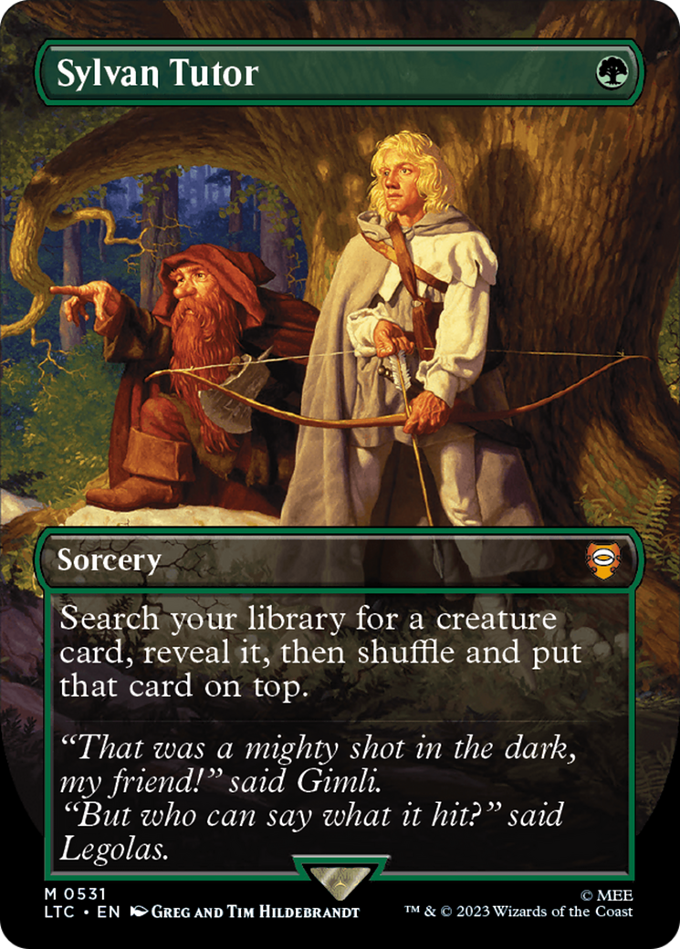 {R} Sylvan Tutor (Borderless) [The Lord of the Rings: Tales of Middle-Earth Commander][LTC 531]