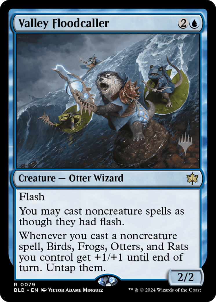 {@R} Valley Floodcaller (Promo Pack) [Bloomburrow Promos][PP BLB 079]