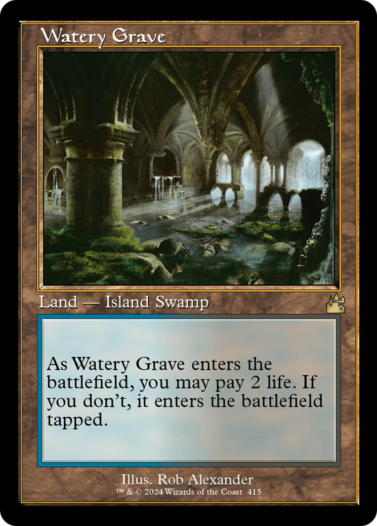 {R} Watery Grave (Retro) [Ravnica Remastered][RVR 415]