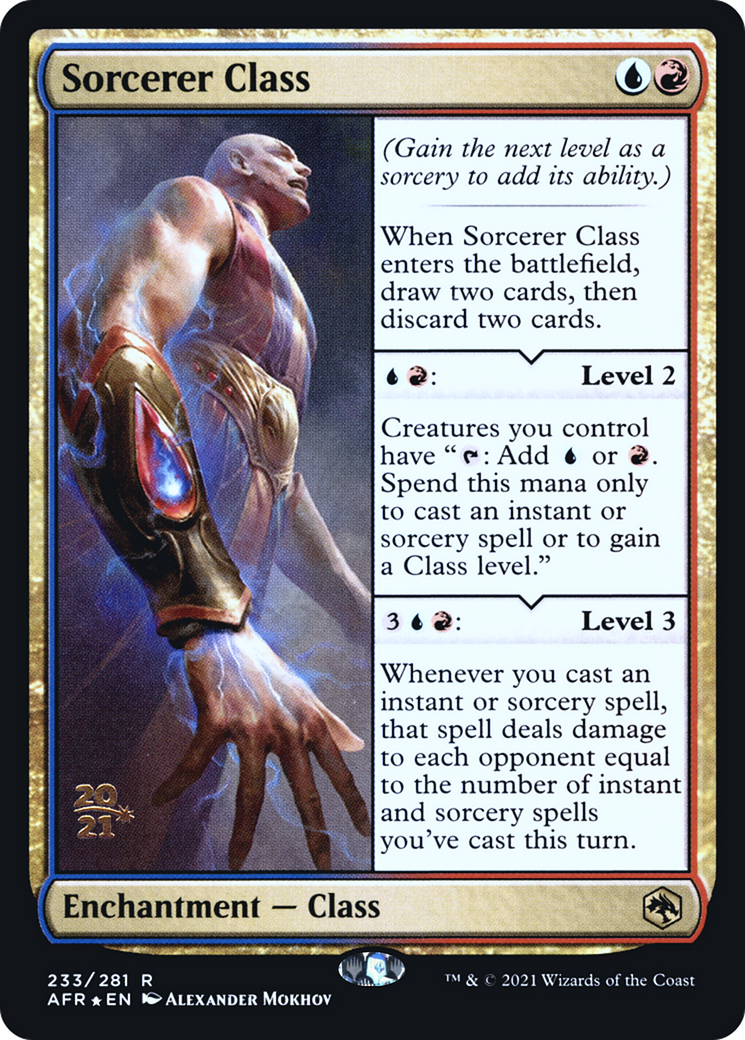 {R} Sorcerer Class [Dungeons & Dragons: Adventures in the Forgotten Realms Prerelease Promos][PR AFR 233]