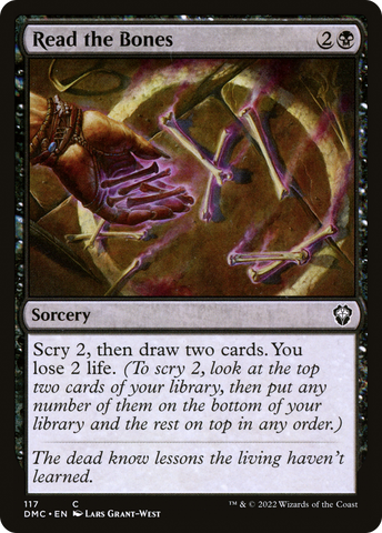 {C} Read the Bones [Dominaria United Commander][DMC 117]