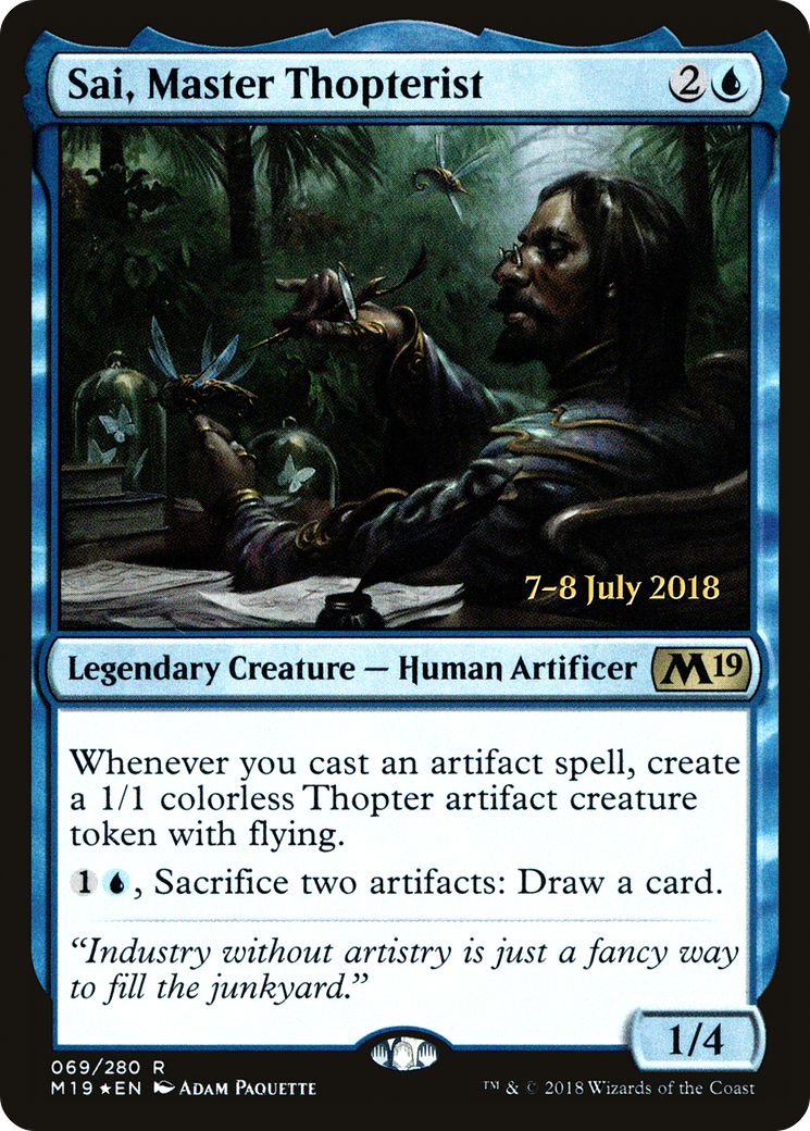 {R} Sai, Master Thopterist [Core Set 2019 Prerelease Promos][PR M19 069]
