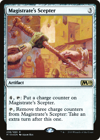 {R} Magistrate's Scepter [Core Set 2019 Prerelease Promos][PR M19 238]