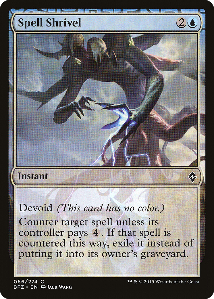{C} Spell Shrivel [Battle for Zendikar][BFZ 066]