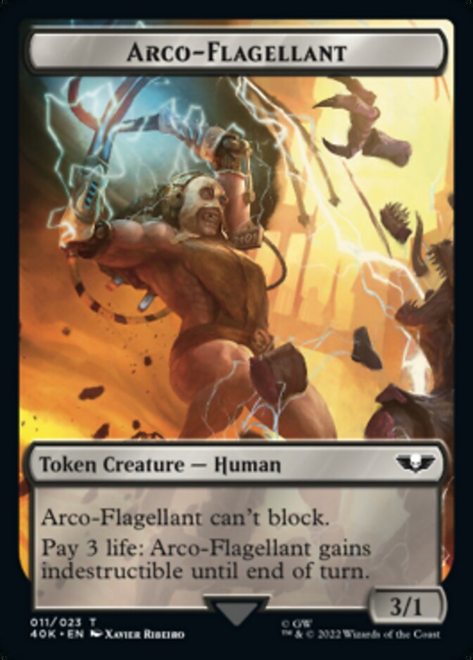 {T} Soldier (004) // Arco-Flagellant Double-sided Token (Surge Foil) [Universes Beyond: Warhammer 40,000 Tokens][SFO T40K 011]