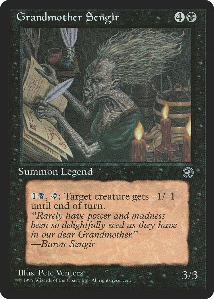 {R} Grandmother Sengir [Homelands][HML 050]