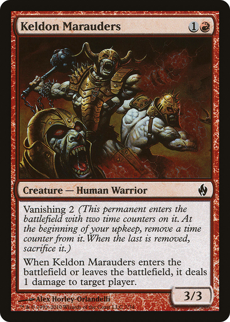 {C} Keldon Marauders [Premium Deck Series: Fire and Lightning][PD2 007]