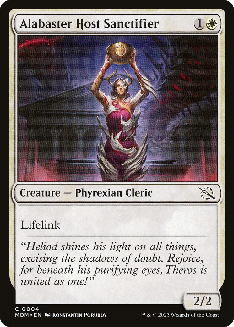 {C} Alabaster Host Sanctifier [March of the Machine][MOM 004]